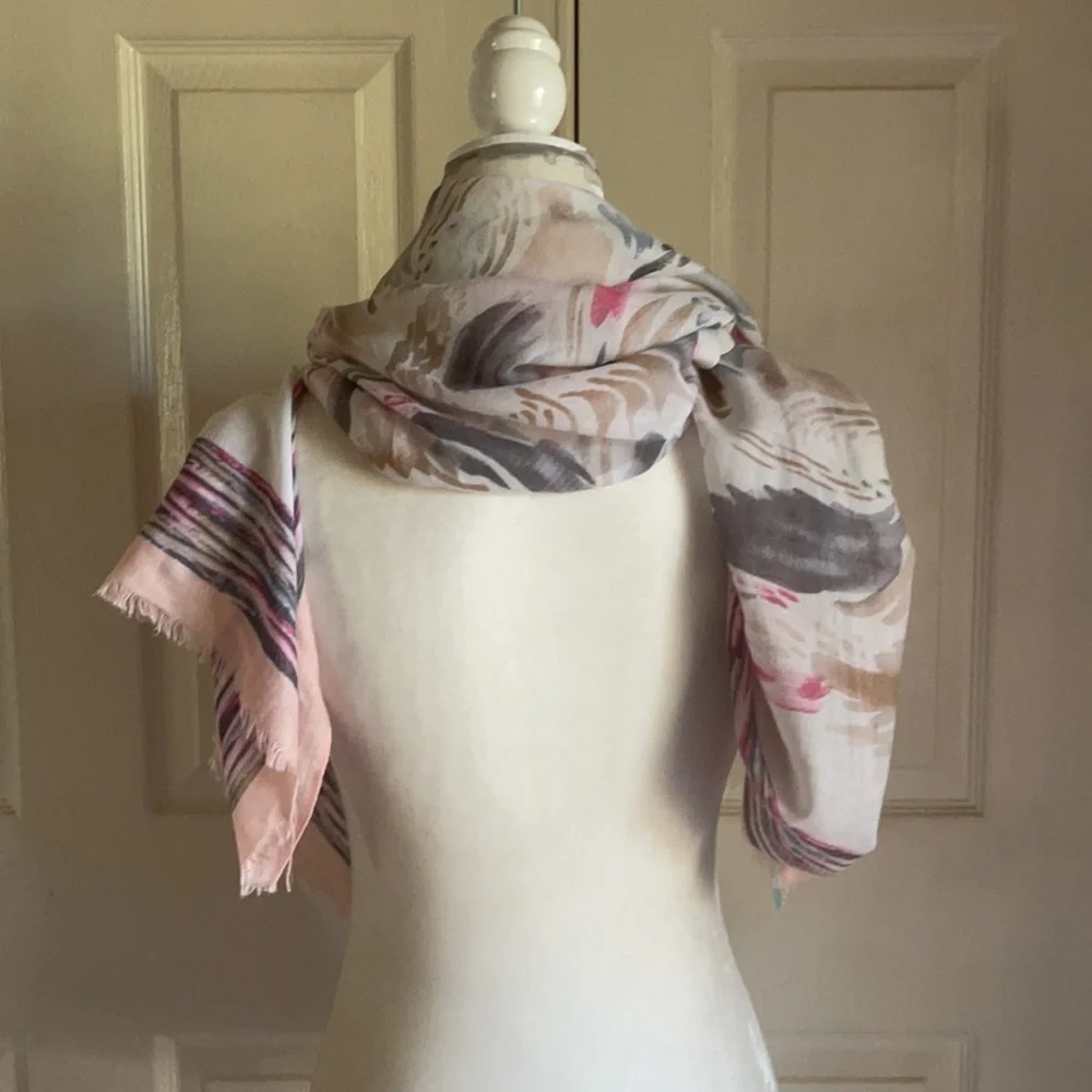 NWT Proper Topper Watercolor Scarf